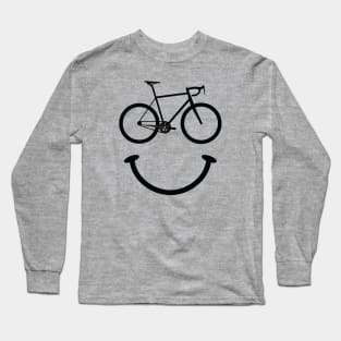 Bicycle Smiley Face Long Sleeve T-Shirt